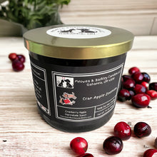 Load image into Gallery viewer, Cran Apple Zoomies Candle, U.S. Handmade Scented Soy Candle, Clean Burn, Cranberry Apple Marmalade Scent, Gift for Friend Mom Dad Co-Worker