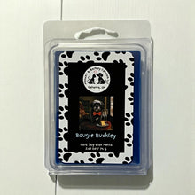 Load image into Gallery viewer, Bougie Buckley - Clamshell Soy Wax Melts - Bergamot, Moss, Juniper and Blue Spruce Scent