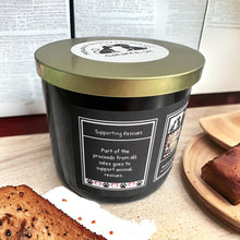 Load image into Gallery viewer, Brody's Banana Nut Bread - Large Jar 17 Ounce 3 Wick Soy Candle - Banana Nut Bread Scent