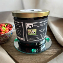 Load image into Gallery viewer, Fruity Ring Surprise Candle, U.S. Handmade Scented Soy Candle, Clean Burn, Fruit Loops Scent, Gift for Friend Mom Dad Co-Worker Sister