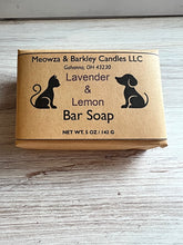 Load image into Gallery viewer, Lavender & Lemon Sulfate Free Bar Soap - 5 oz - Lavender and Lemon Verbena Scent