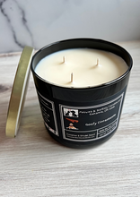 Load image into Gallery viewer, Goofy Cinnadoodle - Large Jar 17 Ounce 3 Wick Soy Candle - Cinnamon & Strudel Scent