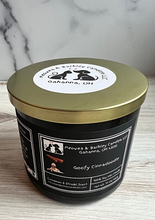 Load image into Gallery viewer, Goofy Cinnadoodle - Large Jar 17 Ounce 3 Wick Soy Candle - Cinnamon & Strudel Scent