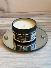 Load image into Gallery viewer, Jinxy's Meowgical White Tea - Small Tin Soy Candle - Spa White Tea Scent