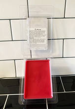 Load image into Gallery viewer, Sharp Dressed Kitty - Red & White Clamshell Soy Wax Melts - Black Salt, Cardamom, Plum & Dark Musk Scent