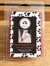 Load image into Gallery viewer, Swipe Right for Luci - Soy Clamshell Wax Melts - Set of 6 - Strawberry Preserves Scent