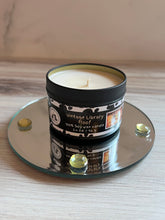 Load image into Gallery viewer, Vintage Library Floof - Small Tin Soy Candle - Teakwood, Leather & Patchouli Scent