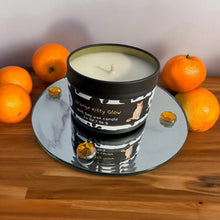 Load image into Gallery viewer, Orange Kitty Glow Candle, U.S. Handmade Scented Soy Candle, Clean Burn, Fruity Clementine Scent, Gift for Friend Mom Dad Co-Worker Sister
