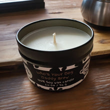 Load image into Gallery viewer, Who&#39;s Your Dog Daddy Brew Candle, U.S. Handmade Coffee Scented Soy Candle, Clean Burn, Coffee and Cream Scent, Gift for Friend Mom Dad Co-Worker Sister

