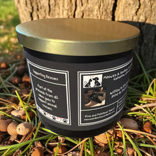 Load image into Gallery viewer, Willow&#39;s Enchanted Pine and Patchouli - Large Jar 17 oz Three Wick Soy Candle - Fresh Pine and Patchouli Scent
