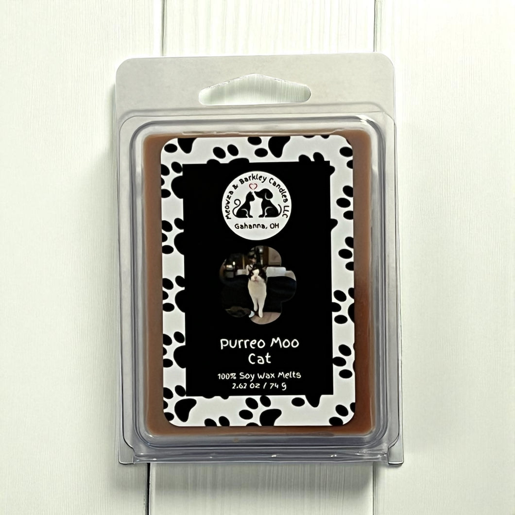 Purreo Moo Cat - Soy Wax Melts - Chocolate and Vanilla Cookie Scent