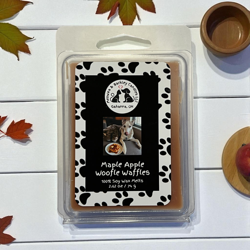 Maple Apple Woofle Waffle - Clamshell Soy Wax Melts - Maple Apple Waffle Scent