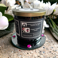Load image into Gallery viewer, Maggie Magnolia Peony - Large Jar 17 Ounce 3 Wick Soy Candle - Magnolia Peony Scent
