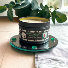 Load image into Gallery viewer, Pawsitively Dreamy Eucalyptus - Medium Two Wick Soy Tin Candle - Fresh Eucalyptus Scent
