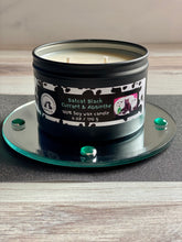 Load image into Gallery viewer, Batcat Black Currant &amp; Absinthe - Tin Two Wick Soy Candle - Black Currant, Blackberry &amp; Absinthe Scent
