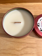 Load image into Gallery viewer, Creamy Coconut Beauty - Wooden Wick Medium Tin Candle - Creamy Coconut Scent
