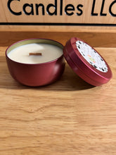 Load image into Gallery viewer, Fur Mom Fresh - Wooden Wick Medium Tin Candle - Cucumber &amp; Grapefruit Splash Scent
