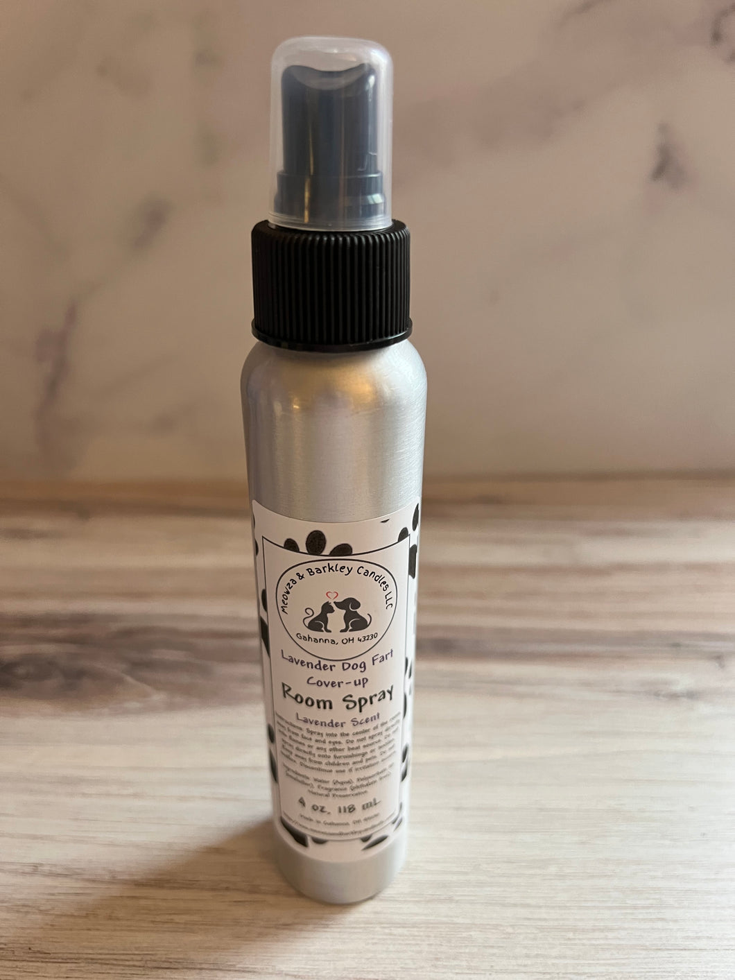Lavender Dog Fart Cover-up - 4 ounce Room Spray - Lavender Scent