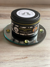 Load image into Gallery viewer, Purrfect Brandied Pear - Two Wick Medium Tin Soy Candle - Brandied Pear Scent
