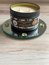 Load image into Gallery viewer, Purrfect Brandied Pear - Two Wick Medium Tin Soy Candle - Brandied Pear Scent
