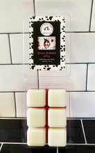 Load image into Gallery viewer, Sharp Dressed Kitty - Red &amp; White Clamshell Soy Wax Melts - Black Salt, Cardamom, Plum &amp; Dark Musk Scent
