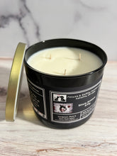 Load image into Gallery viewer, Sharp Dressed Kitty - Large Jar 17 Ounce 3 Wick Soy Candle - Cardamom, Plum &amp; Dark Musk Scent
