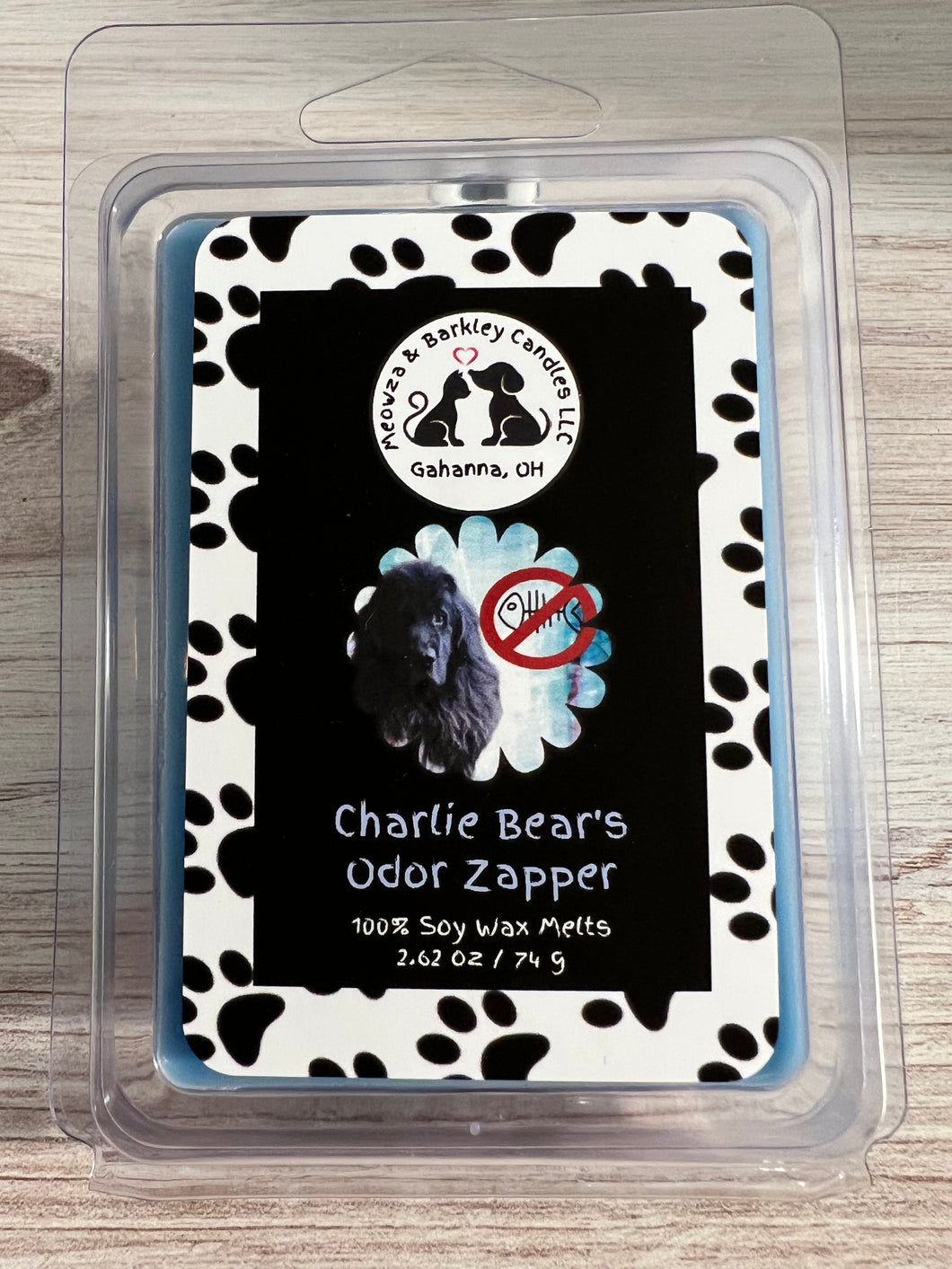 Charlie Bear's Odor Zapper - Odor Removing Soy Clamshell Wax Melts - Set of 6 - Laundry Detergent Like Scent