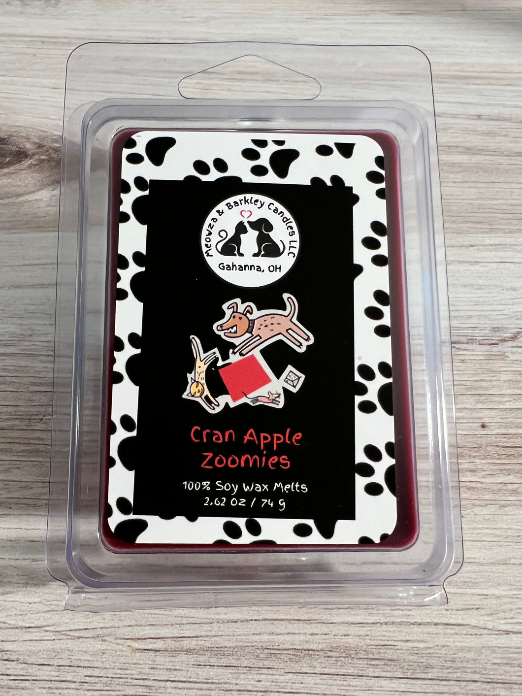 Cran Apple Zoomies Clamshell Soy Wax Melts - Cran Apple Marmalade Scent
